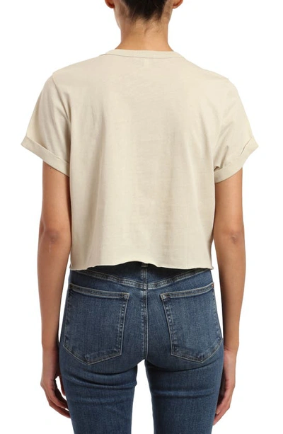 Mavi Jeans Raw Hem Crop T-shirt In Moonstruck