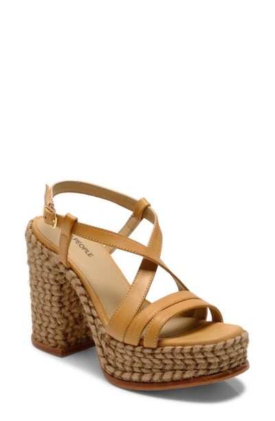 Shop Free People Fahn Platform Sandal In Natural