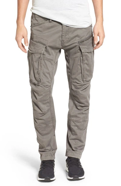 Shop G-star Raw Rovik Tapered Fit Cargo Pants In Dnugs Grey