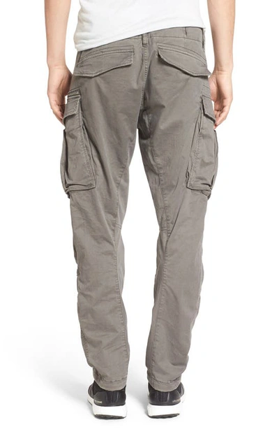 Shop G-star Raw Rovik Tapered Fit Cargo Pants In Dnugs Grey