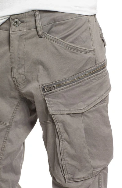 Shop G-star Raw Rovik Tapered Fit Cargo Pants In Dnugs Grey