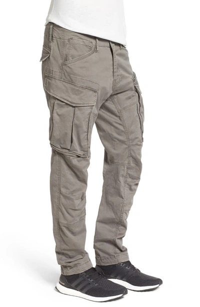 Shop G-star Raw Rovik Tapered Fit Cargo Pants In Dnugs Grey