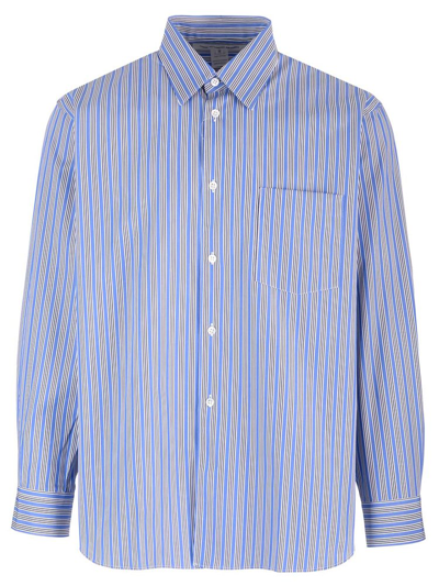 Shop Comme Des Garçons Shirt Chest Pocket Striped Shirt In Multi
