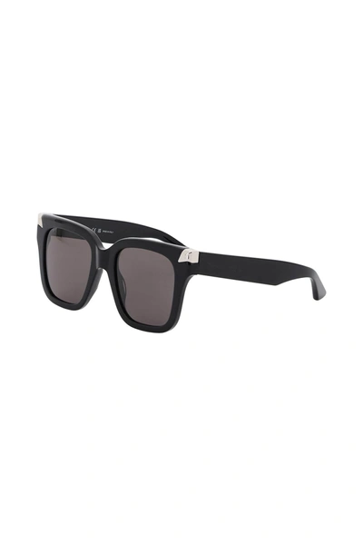 Shop Alexander Mcqueen "punk Oversized Sunglasses" Women In Black