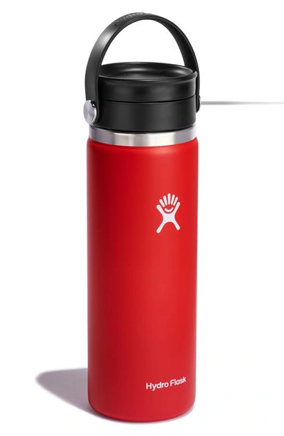 Shop Hydro Flask 20-ounce Wide Mouth Water Bottle With Flex Sip Lid In Goji