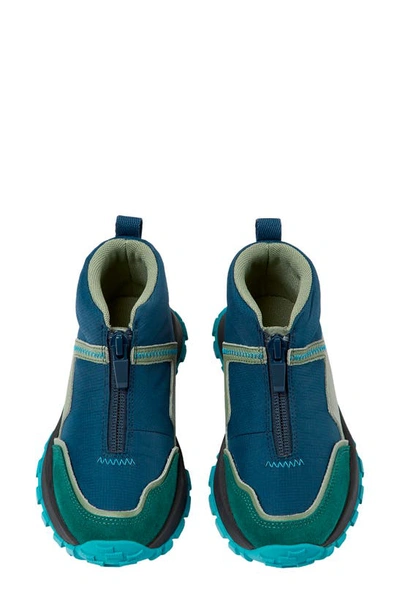 Shop Camper Kids' Drift Mid Zip Trail Sneaker In Blue/ Green Multi