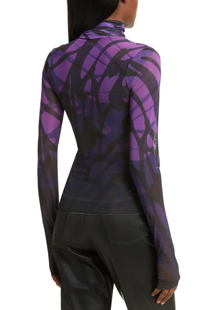 AFRM ZADIE MESH TURTLENECK TOP 