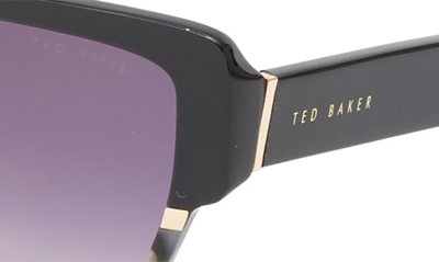 Shop Ted Baker 56mm Square Sunglasses In Black