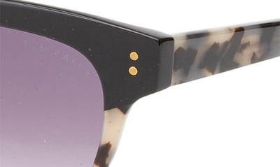 Ted Baker 52mm Cat Eye Sunglasses In Black