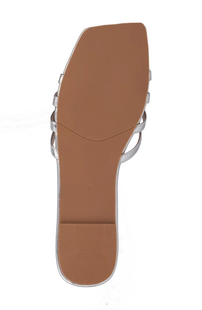 Fashion To Figure Shayla Slide Sandal In Silver