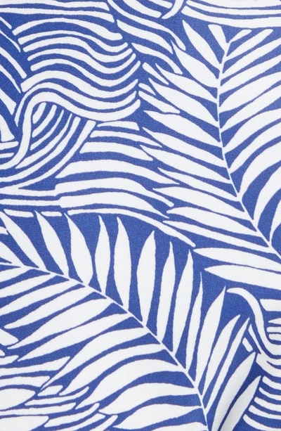 Lemlem Palm Leaf Side Tie Bikini Bottoms In Royal Blue