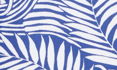 Lemlem Palm Leaf Side Tie Bikini Bottoms In Royal Blue