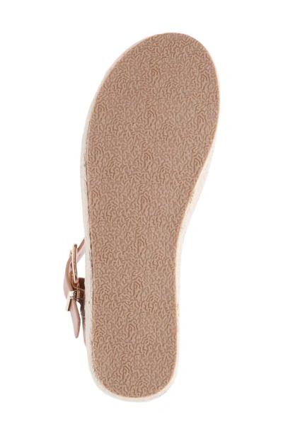 Shop New York And Company Elandra Platform Wedge Sandal In Nude