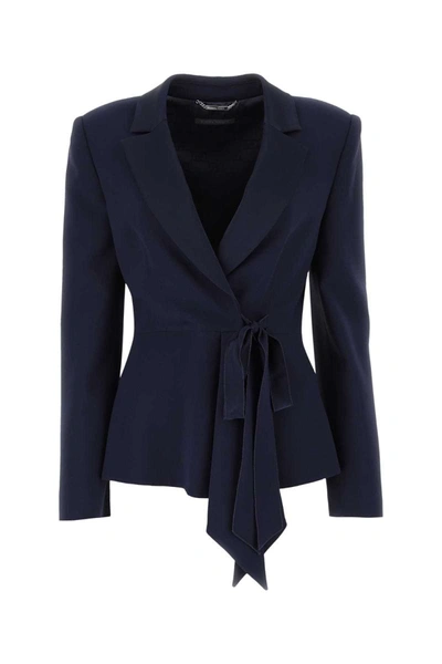 Shop Alberta Ferretti Jackets And Vests In Blue