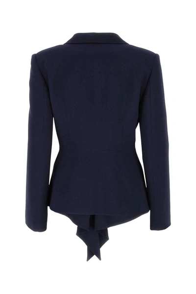 Shop Alberta Ferretti Jackets And Vests In Blue