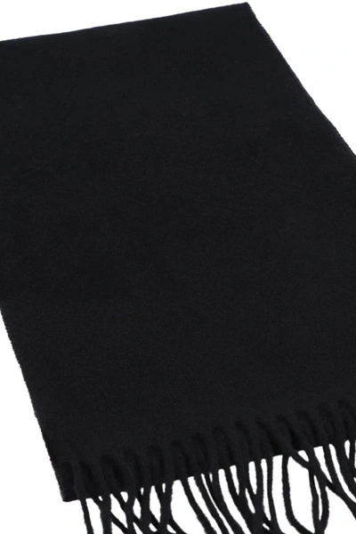 Shop Ami Alexandre Mattiussi Ami Paris Wool Scarf In Black