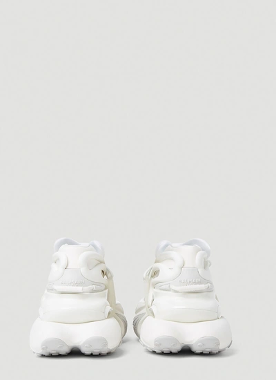 Shop Balmain Men Unicorn Sneakers In White