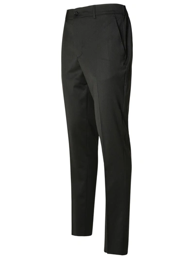 Shop Brian Dales Black Wool Blend Trousers