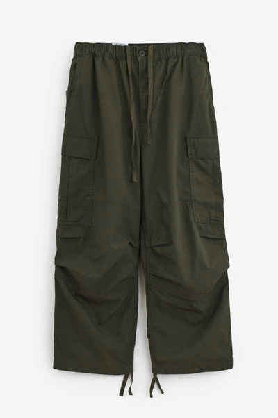 Carhartt Cotton Cargo Trousers In Green