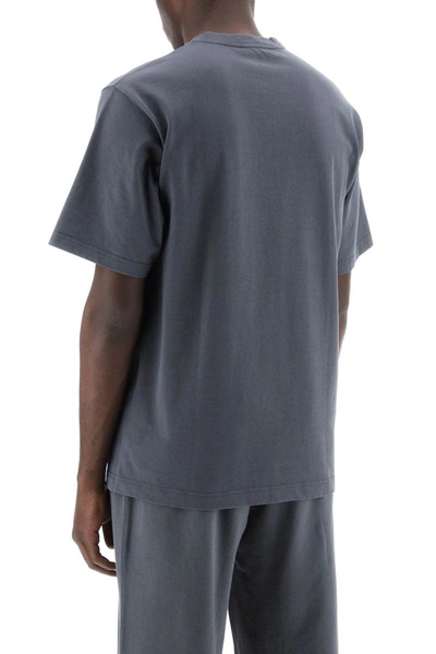 Shop Dolce & Gabbana Cotton T-shirt With Logo Print In Grey