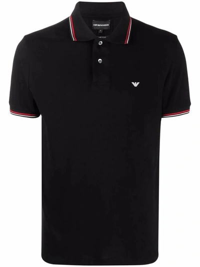 Shop Emporio Armani Polo Shirt Clothing In Black