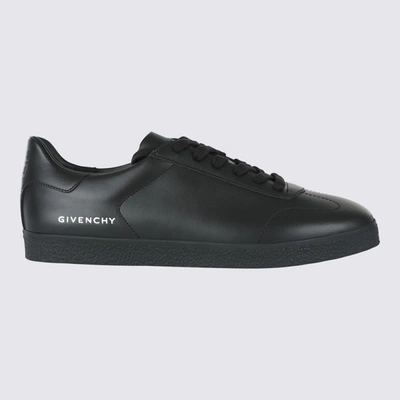 Shop Givenchy Black Leather City Sport Sneakers