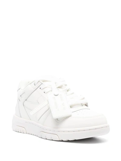 Shop Off-white Out Of Office Leather Sneakers