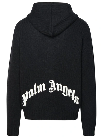 Shop Palm Angels Black Wool Blend Sweater