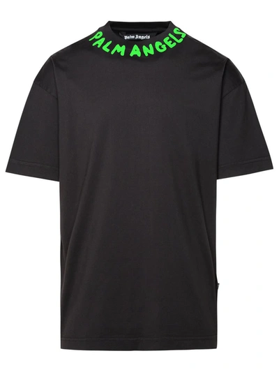 Shop Palm Angels T-shirt Seasonal Logo In Black