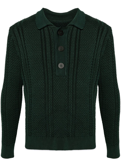 Shop Jacquemus La Maille Belo Pullover In Green