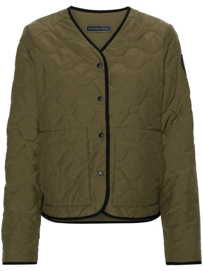 Shop Canada Goose Green Annex Liner Reversible Jacket