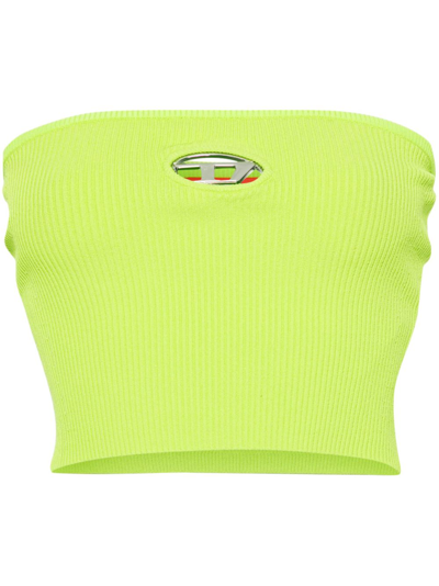 Shop Diesel M-clarksvillex Bandeau Top - Women's - Rayon/polyester In Green