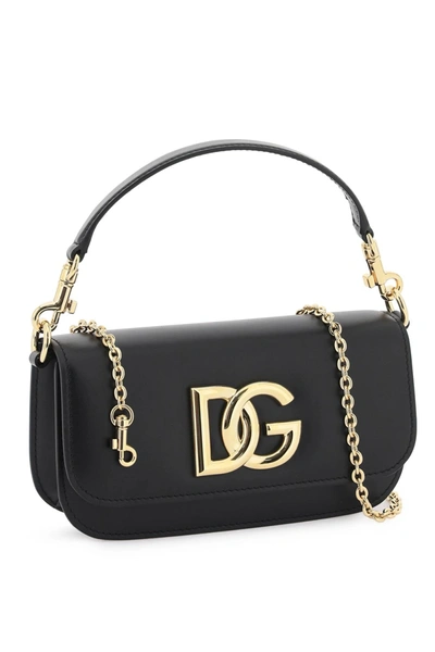 Shop Dolce & Gabbana Smooth Leather 3.5 Handbag Women In Black