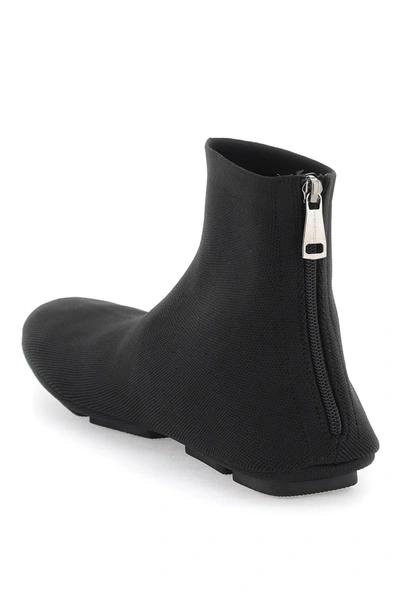 Shop Dolce & Gabbana Stretch Knit Ankle Boots Men In Black
