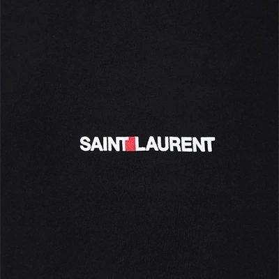 Shop Saint Laurent T-shirts And Polos Black