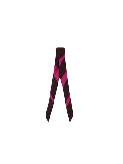 Shop Valentino Garavani Scarves In Pink Pp/rubin/prussia