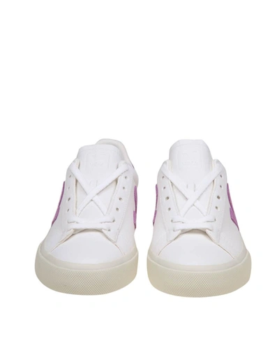 Shop Veja Leather Sneakers