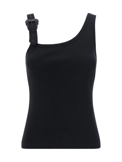 Shop Versace Jeans Couture Top In Nero