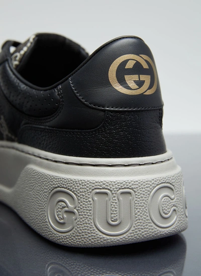 Shop Gucci Men Gg Sneakers In Black