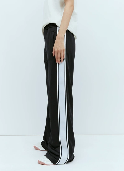 Shop Gucci Women Logo Embroidery Track Pants In Black
