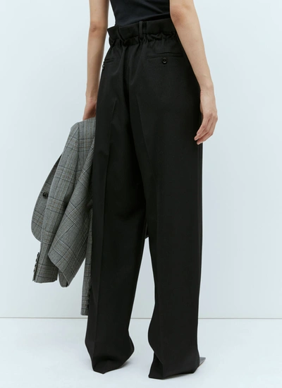 Shop Gucci Women Tailored Wool Pants In Black