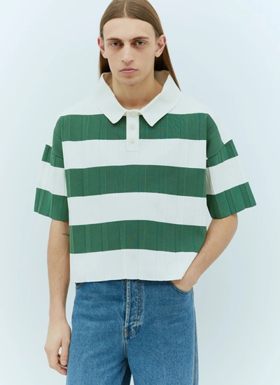 Shop Jacquemus Men Le Polo Bimini Shirt In Green