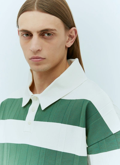 Shop Jacquemus Men Le Polo Bimini Shirt In Green