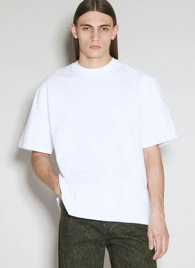 Shop Marni Men Logo Patch T-shirt In White