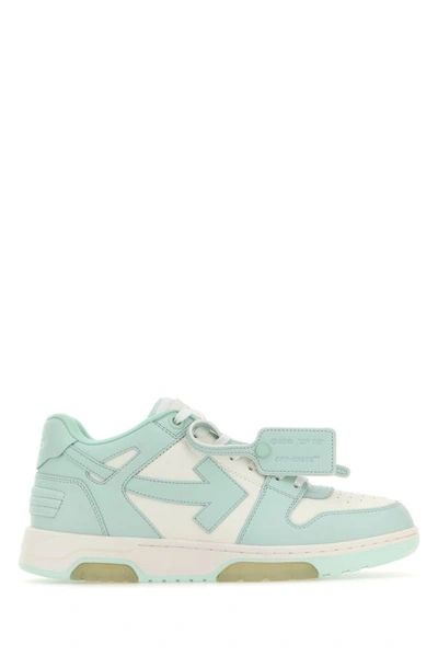 Shop Off-white Off White Man Two-tone Leather Out Of Office Sneakers In Multicolor