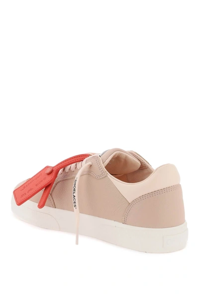 Shop Off-white Low Leather Vulcanized Sneakers For Women In Pink
