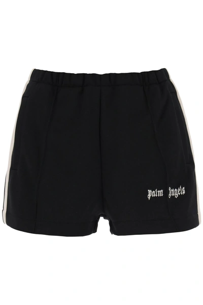 Shop Palm Angels Track Shorts With Contrast Bands Women In Black