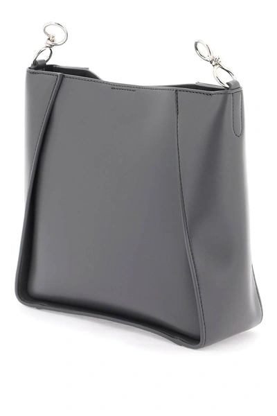 Shop Stella Mccartney Crossbody Bag With Perforated Stella Logo Women In Gray