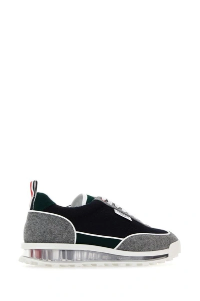 Shop Thom Browne Man Multicolor Felt Sneakers