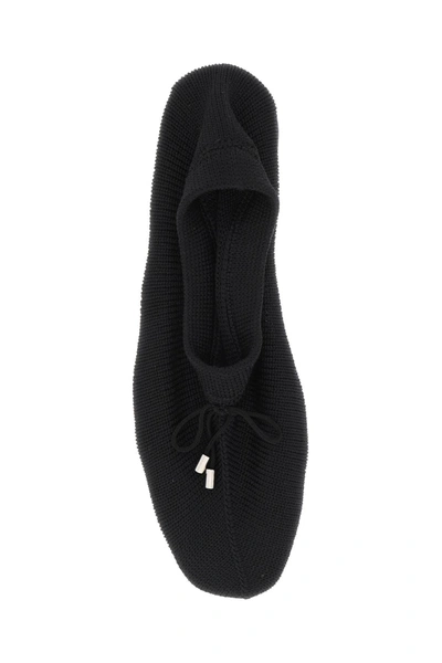 Totême Toteme Women The Knitted Ballerina Flats In Black